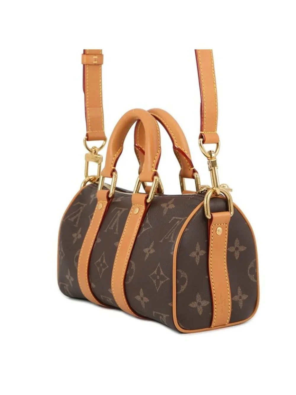 ★SOLD★ Louis Vuitton Handbag Otre Cuir Monogram Keepall Bandouliere 25 Bag 2-Way - Picture 2 of 10